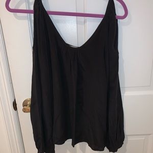 Women’s black long sleeve blouse